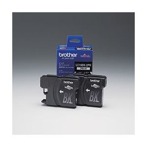 【マラソンでP最大49倍】ブラザー工業 インクカートリッジ 黒2個パック(大容量) LC16BK-2PK