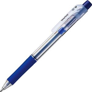 【クーポン配布中＆マラソン対象】（まとめ） TANOSEE ノック式油性ボールペン ロング芯タイプ 1.0mm 青 1本 【×60セット】