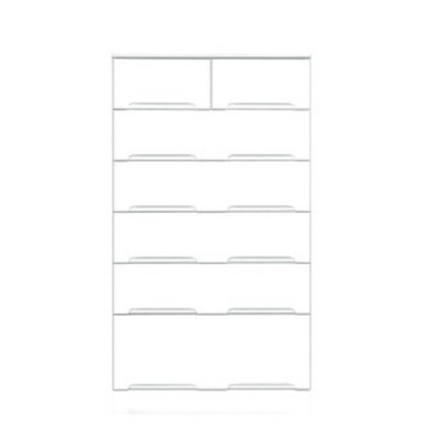 【クーポン配布中＆マラソン対象】ハイチェスト 収納 たんす 6段 幅70cm ホワイト スライドレール付き引き出し 日本製 国産 チェスト 収納家具 タンス 衣類収納 リビング収納 収納棚 ベッドルーム 完成品 開梱設置【代引不可】