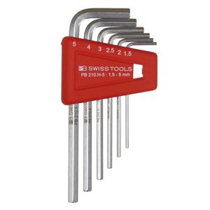 【マラソンでP最大49倍】PB SWISS TOOLS 210H-5CN ホルダー付六角棒レンチセット