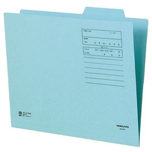 【マラソンでP最大49倍】（まとめ） コクヨ 個別フォルダー（カラー） A4 青 A4-IFB 1セット（10冊） 【×5セット】