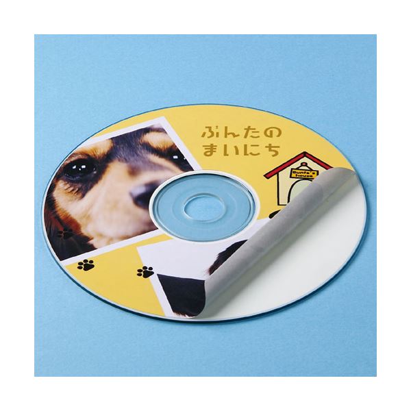 【クーポン配布中】（まとめ）サンワサプライ インクジェット透けないCDラベル（マット） LB-CDR003N【×5セット】