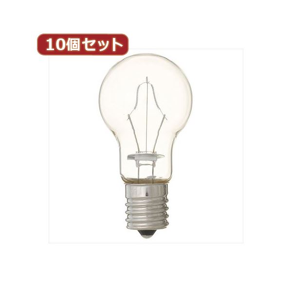 【マラソンでP最大49倍】YAZAWA 10個セット 長寿命省エネクリプトン球 P351754CLX10