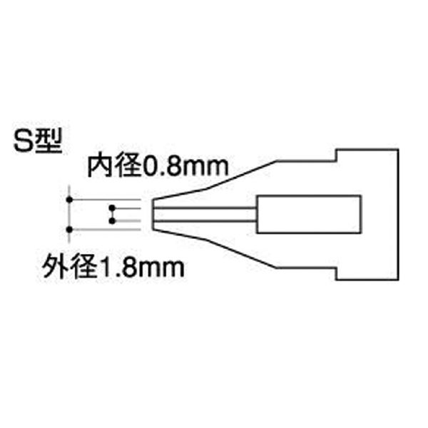 【ポイント20倍】白光 A1002 ノズル／0.8MM S型