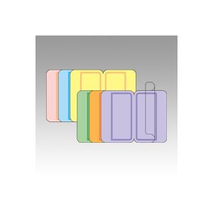 【ポイント20倍】（まとめ） ニチバン マイタック(R) ラミネートインデックス 保護フィルム付 ML-235 淡赤 淡青 淡黄 淡緑 淡橙 淡紫 1P入 【×10セット】