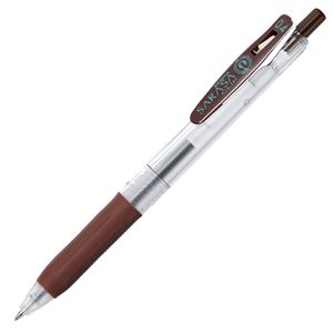 【ポイント20倍】(まとめ) ゼブラ ゲルインクボールペン サラサクリップ 0.4mm 茶 JJS15-E 1本 【×60セット】