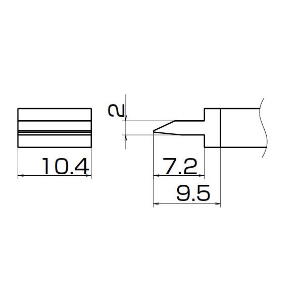 【ポイント20倍】白光 T12-1401 こて先／スパチュラ10.4（IN-349）
