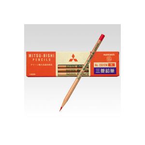 【マラソンでP最大49倍】(まとめ) 三菱鉛筆 鉛筆 K2351EW 朱 12本入 【×5セット】