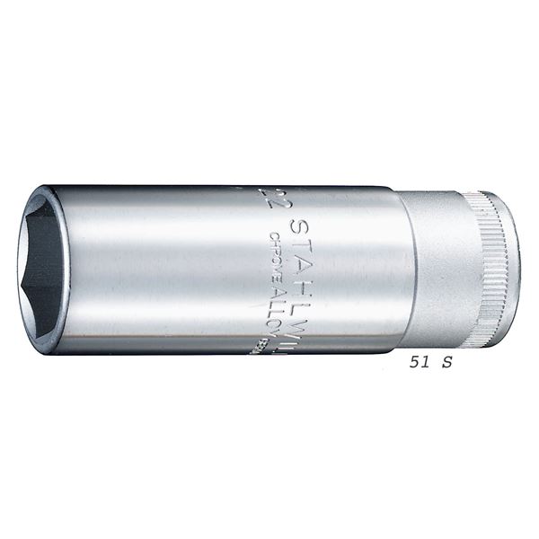 【引き換え証離れ離れ中】STAHLWILLE（スタビレー） 51S-17 （1／2SQ）ディープソケット （6角）（03240017） 花・ガーデン・DIY-手動工具