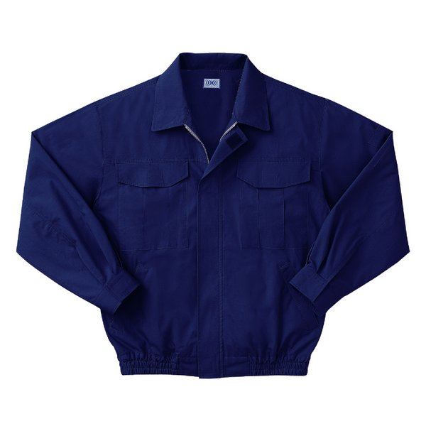 【クーポン配布中＆マラソン対象】KU90550 空調服 R 綿薄手 長袖ブルゾン 服のみ ダークブルー Lサイズ