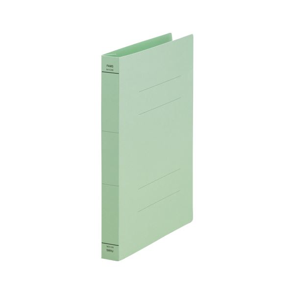 【ポイント20倍】（まとめ） FAMS フラットファイル背ワイド A4判タテ型（背幅32mm） 10冊入 219476 グリーン 【×3セット】