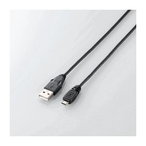 【尖んがり20倍】（まとめ）エレコム Micro-USB（A-MicroB）有線テレビ MPA-AMB015BK【×5仕掛ける】