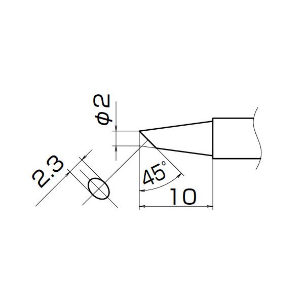 【ポイント20倍】白光 T12-BC2Z こて先／2BC型（Z） 長寿命タイプ