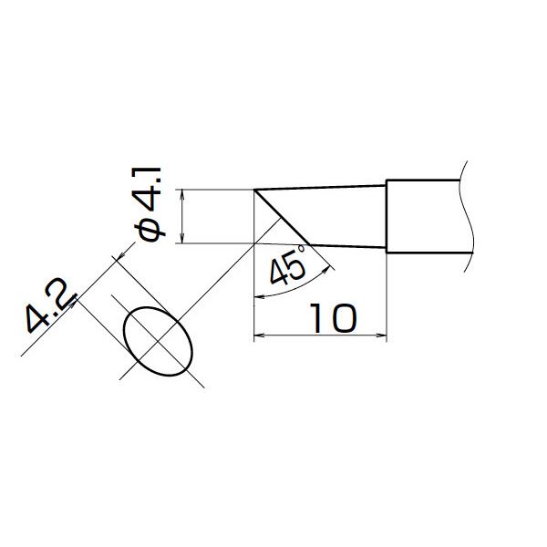 【ポイント20倍】白光 T12-C4Z こて先／4C型（Z） 長寿命タイプ