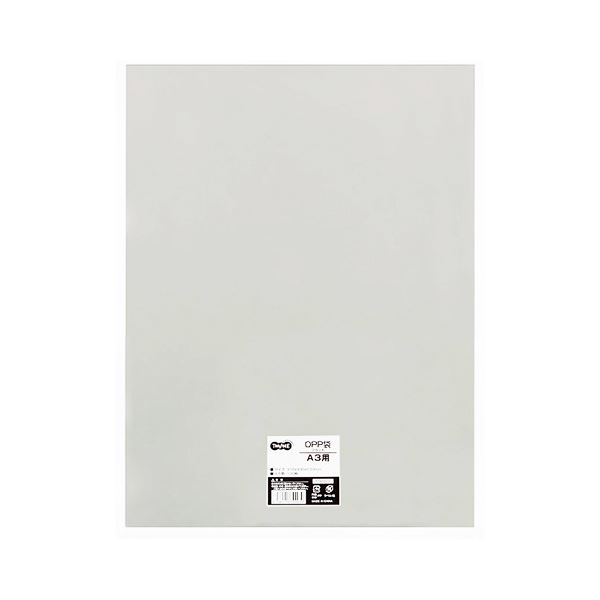 【ポイント20倍】（まとめ） TANOSEE OPP袋 フラット A3用 310×430mm 1パック（100枚） 【×5セット】