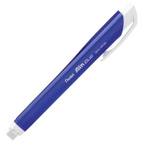 【ポイント20倍】(まとめ) ぺんてる ノック式ホルダー消しゴム「アインクリック」 メタルブルー XZE15-MC 1本 【×60セット】