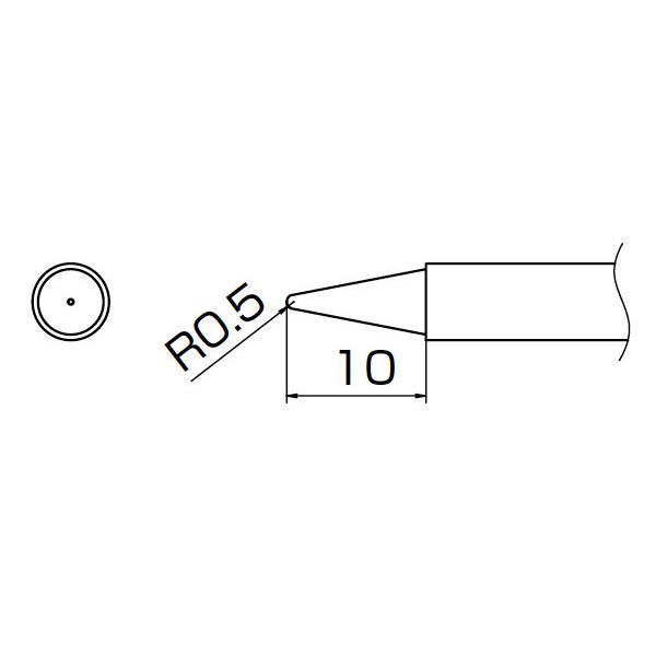 【ポイント20倍】白光 T13-B2 こて先／0.5B型