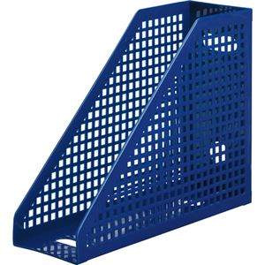 【引き換え証離れ離れ中】（まとめ） TANOSEE メッシュボックス席 A4タテ 背幅103粍 青 1個 【×15仕掛ける】