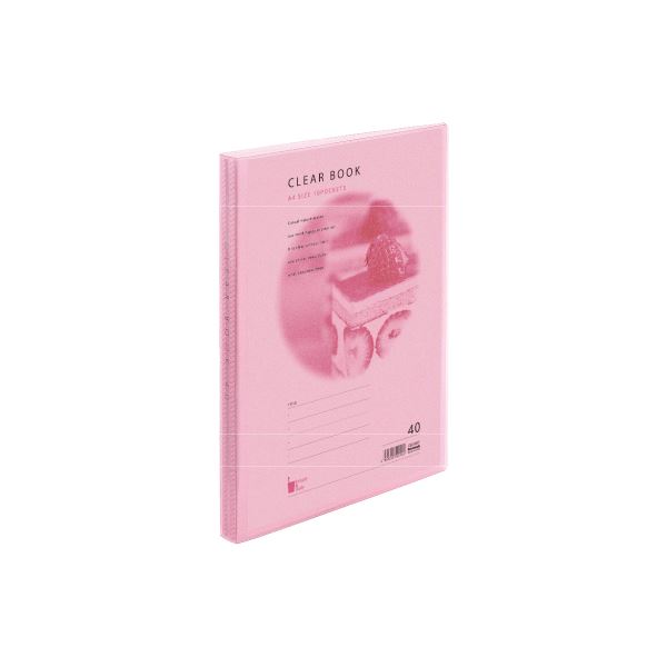 【ポイント20倍】(業務用セット) A4クリアブック ウォーターカラー 40P CBE3033P ピンク【×10セット】