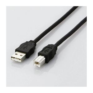 【クーポン配布中】(まとめ)エレコム エコUSBケーブル(A-B・5m) USB2-ECO50【×3セット】