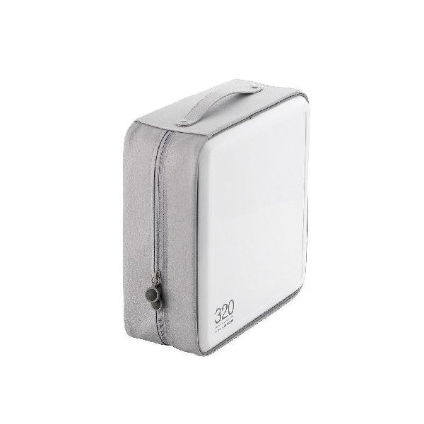 【尖んがり20倍】(まとめ)エレコム CD/ヴィデオディスクジッパー入れもの CCD-H320WH【×2仕掛ける】 記録用メディアケース-パソコン・周辺機器