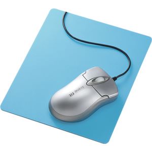 【クーポン配布中＆マラソン対象】(まとめ) サンワサプライ ずれないマウスパッド ブルー MPD-NS1BL 1枚 【×4セット】