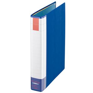 【百貨店SALEでP最大限度47倍】(まとめ) 百獣の王事務器 導管式整理保存用具(周囲の状況) 両開き A4タテ 300枚封じこめる 背幅51粍 青色 No.733RK 1冊 【×5仕掛ける】