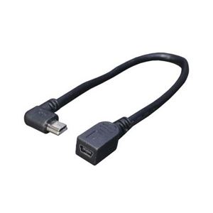 【ポイント20倍】(まとめ)変換名人 USBmini L型ケーブル延長20(右L) USBM-CA20RL【×10セット】