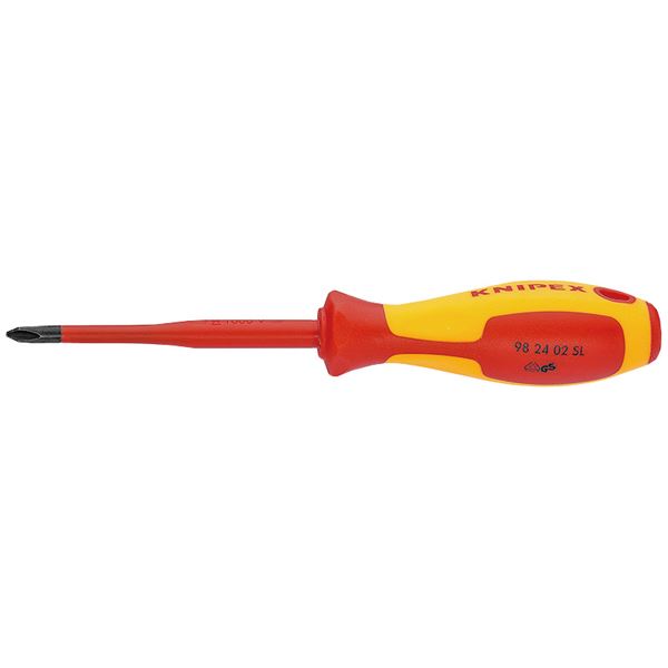 【クーポン配布中】KNIPEX（クニペックス）9824-02 （+） スリム絶縁ドライバー 1000V