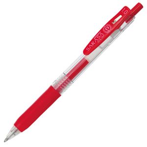 【ポイント20倍】(まとめ) ゼブラ ゲルインクボールペン サラサクリップ 1.0mm 赤 JJE15-R 1本 【×60セット】