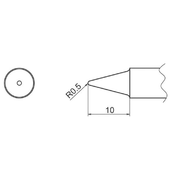 【マラソンでP最大49倍】白光 T20-B2 FX-838用こて先 0.5B型