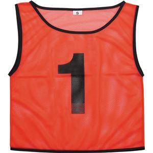 【マラソンでポイント最大47.5倍】(まとめ)アーテック チームベスト/ビブス 【ゼッケン入り 10枚組】 大 レッド(赤)｜インテリアの壱番館