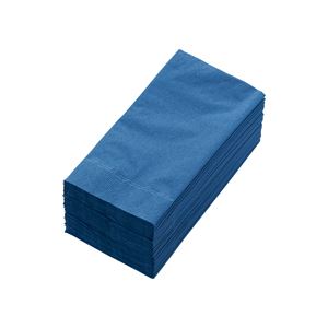 【マラソンでP最大49倍】(まとめ) カラーナプキン 2PLY 8つ折 ネイビーブルー 2PLU-28C-N 1パック(50枚) 【×10セット】