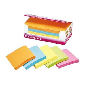 【マラソンでP最大49倍】(まとめ) 住友スリーエム ポストイット(R) エコノパック(TM)製品 強粘着シリーズ 6541SS-NE オレンジ エレクトリックブルー ウルトライエロー ライム ローズ 10個入 【×2セット】