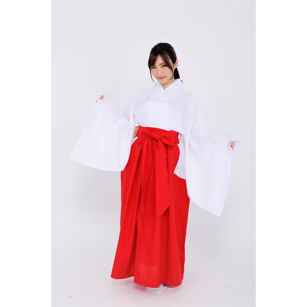 【マラソンでP最大47倍】コスプレ衣装/パーティーグッズ 【巫女】 仮装 イベントグッズ 舞台小物【代引不可】