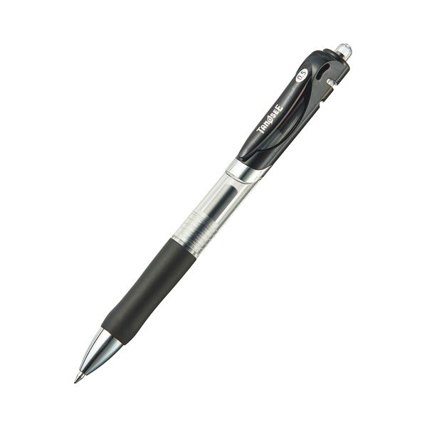 【ポイント20倍】（まとめ）TANOSEE ノック式ゲルインクボールペン 0.5mm 黒 1本【×50セット】