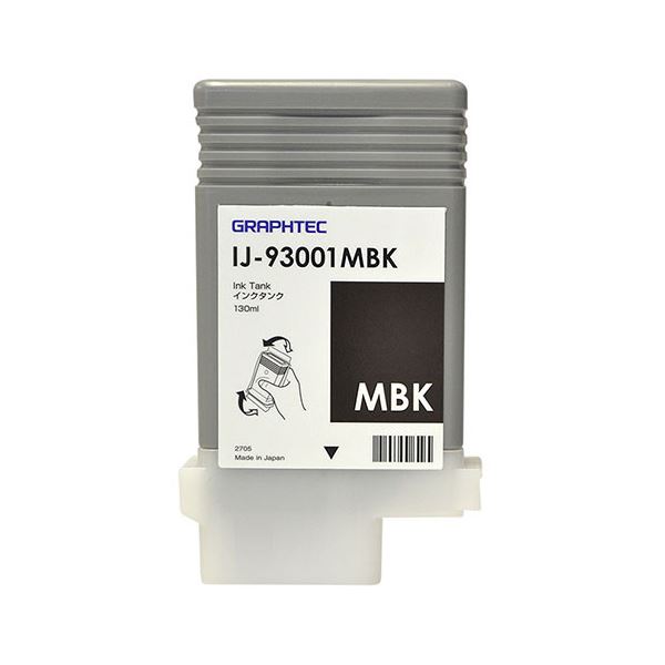 【尖んがり20倍】グラフテック インクタンクマットブラック 130ml IJ-93001MBK 1個