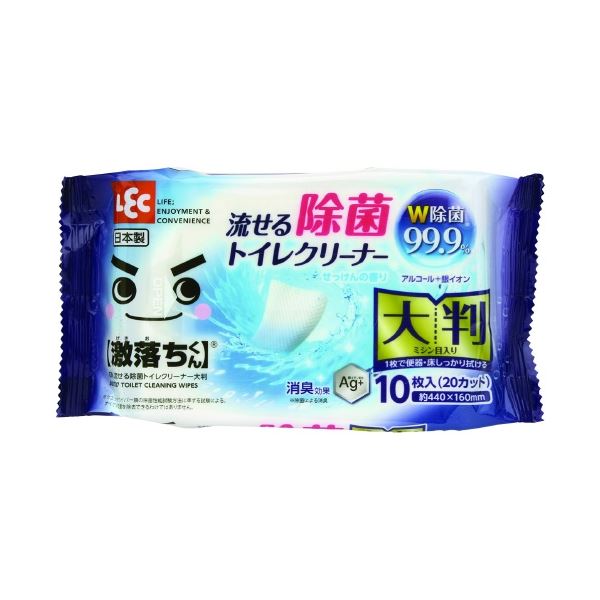 【ポイント20倍】（まとめ） レック GN流せる除菌トイレクリーナー 大判 【×20セット】