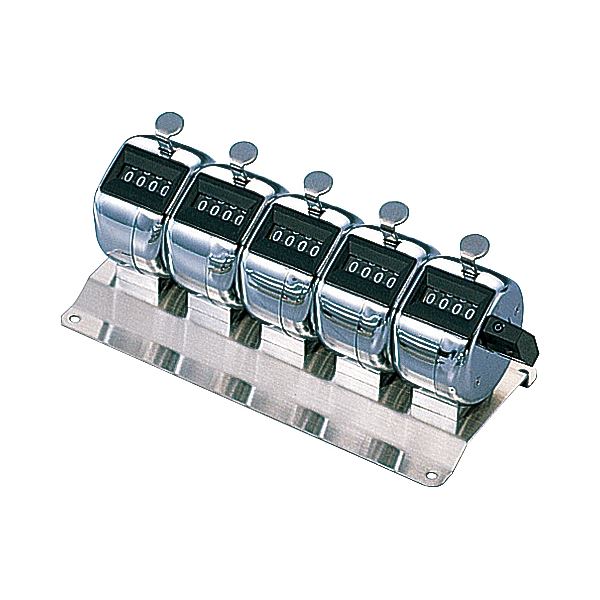 【百貨店SALEでP最大限度47倍】(まとめ）百獣の王事務器 数取器 4桁5連No.130 1個【×3書き割り】