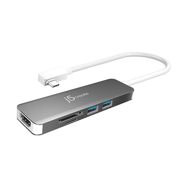 【尖んがり20倍】j5 Create USB-C 10G5インチ1 マルチアダプター あき場所薄墨色 JCD372 1個