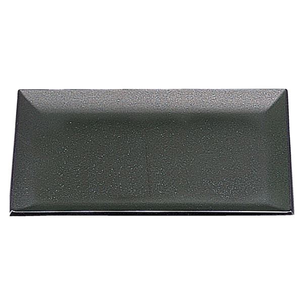 【ポイント20倍】尺3 吹上盆/トレー 【グレーメタ普賢塗SL】 394mm×305mm×19mm 日本製 〔和食 レストラン 店舗 お店〕【代引不可】