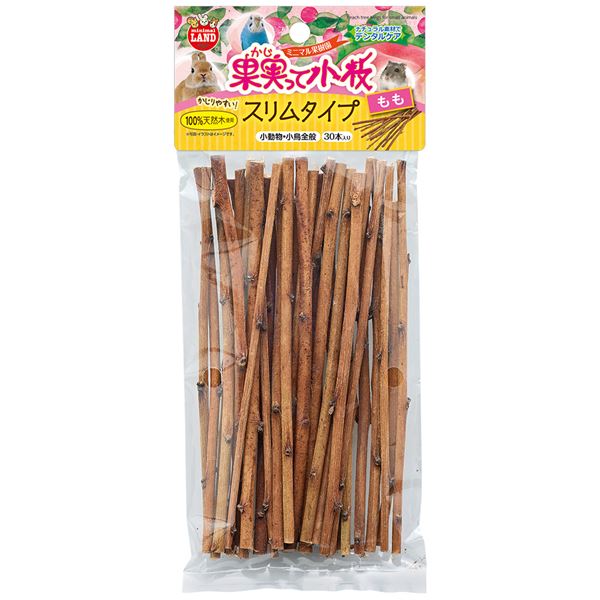 【クーポン配布中】（まとめ） 果実って小枝 スリムタイプ モモ 30本 （ペット用品） 【×10セット】【代引不可】