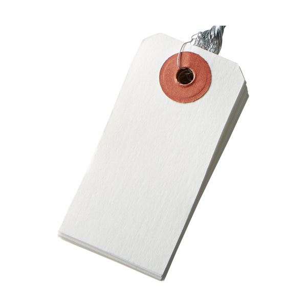【ポイント20倍】（まとめ）今村紙工 耐水紙 針金荷札 6号 30×60mm TH-6 1パック（100枚） 【×5セット】