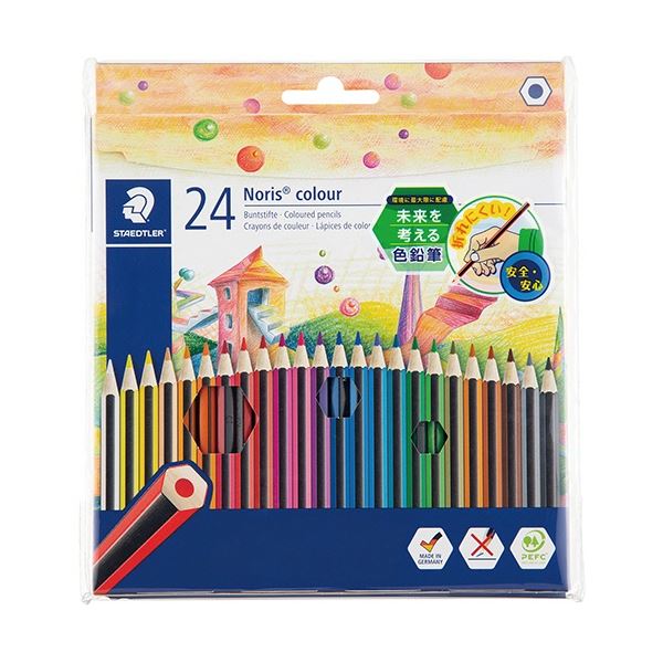 【ポイント20倍】(まとめ) ステッドラー ノリスカラー色鉛筆 紙ケース入 24色(各色1本) 185 C24PB 1パック 【×5セット】 13,884円