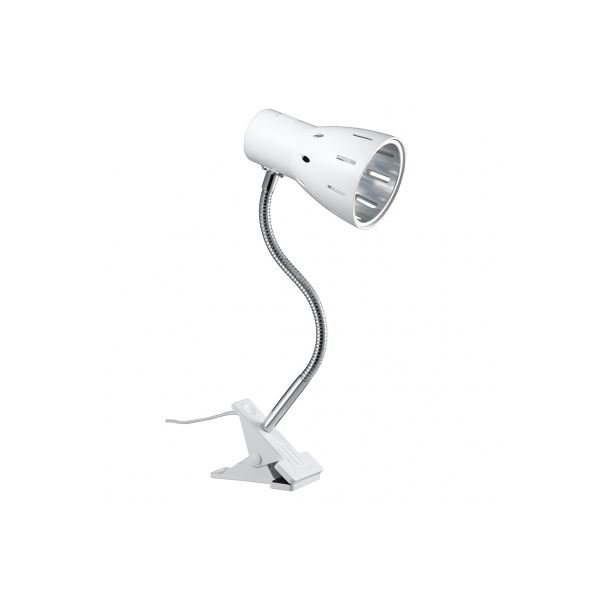 【マラソンでポイント最大47.5倍】【5個セット】 YAZAWA E26 電球なし フレキシブルクリップライト ホワイト CFX60X02WHX5｜インテリアの壱番館