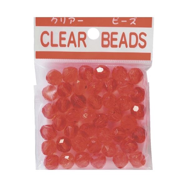 【百貨店SALEでP最大限度47倍】(まとめ) 創＆遊 せつ然たるビーズ 赤 【×10書き割り】