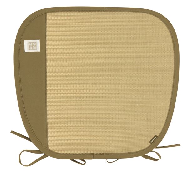 【ポイント20倍】国産い草 椅子クッション/シークッション 【約幅43×奥行41cm グリーン】 吸放湿性 空気清浄 『バテイクッション 吉備 きび』【代引不可】