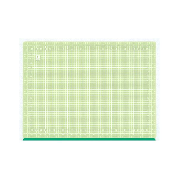 【ポイント20倍】（まとめ） ミワックス スケルトンカッティングマット A4 グリーン 【×5セット】 8,322円