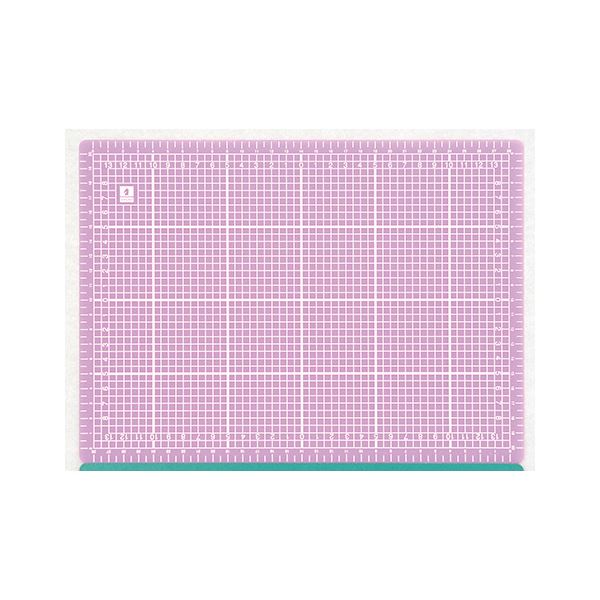 【ポイント20倍】（まとめ） ミワックス スケルトンカッティングマット A4 ピンク 【×5セット】