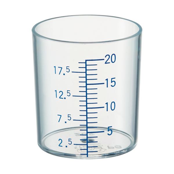 【ポイント20倍】(まとめ)診療化成 SK計量カップ 青 目盛20ml 7952 1箱(100個) 【×3セット】